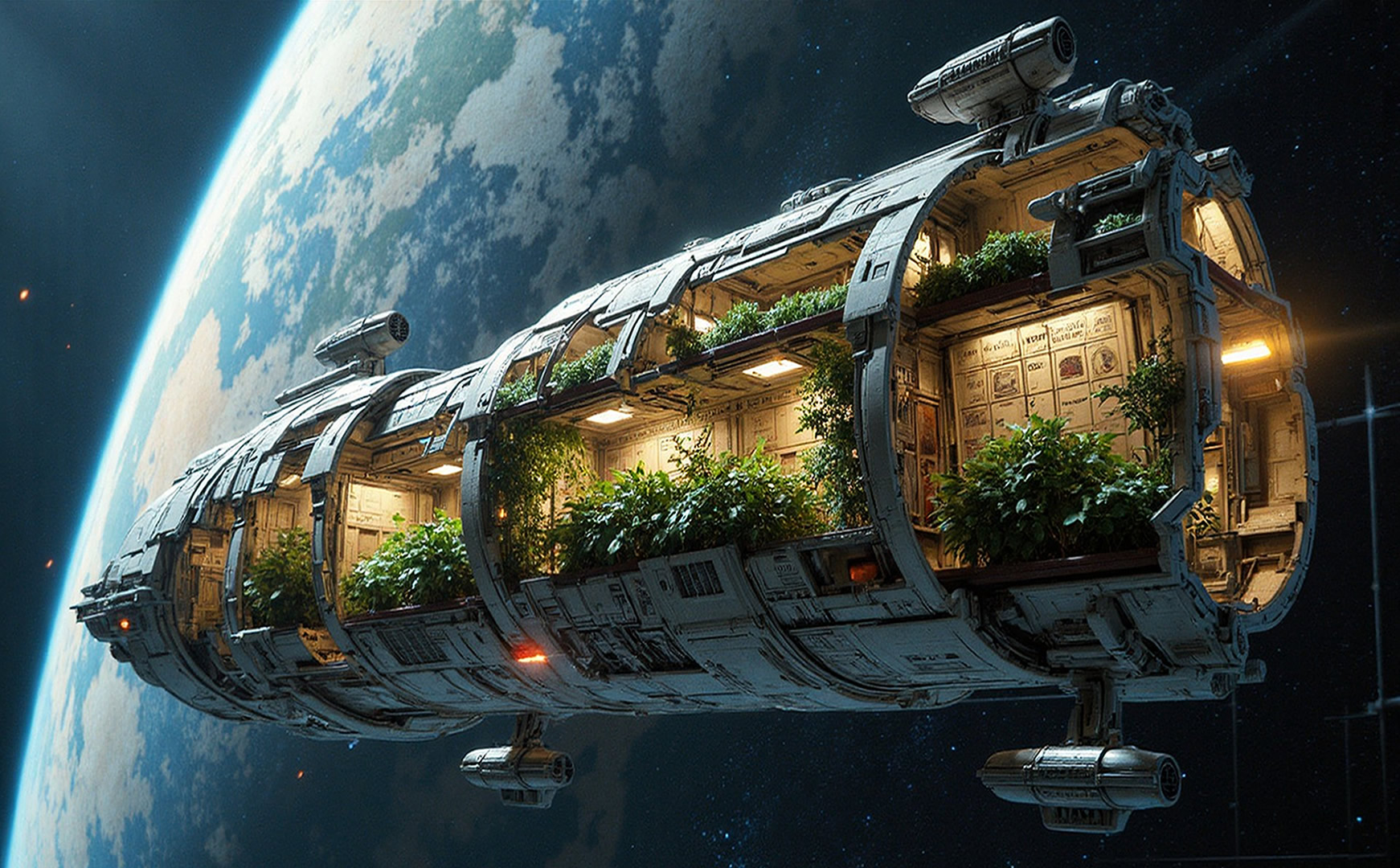 Sustainable space food development